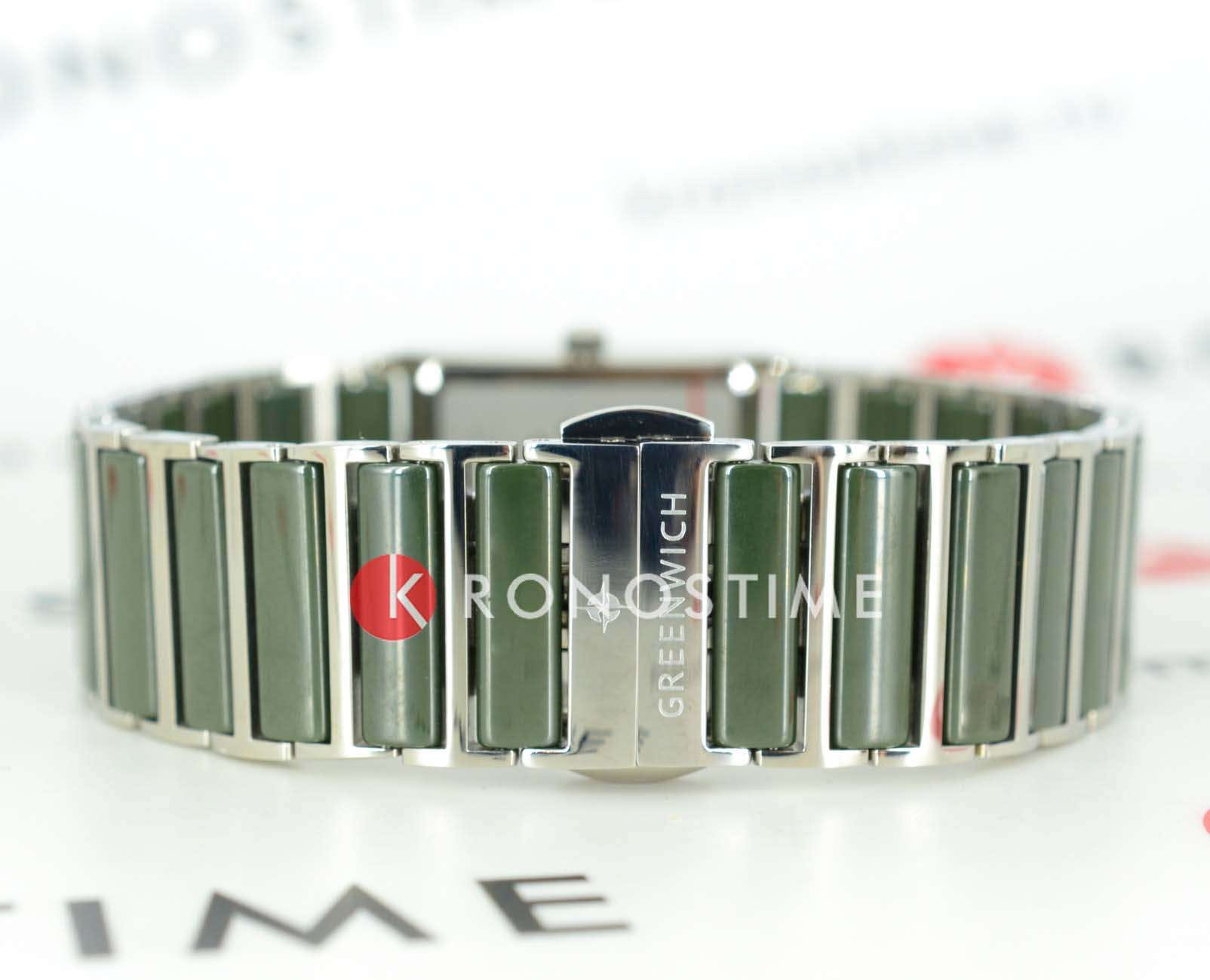 Greenwich Greenwich Electra GW 521.10.38 женские часы зеленый циферблат на запястье